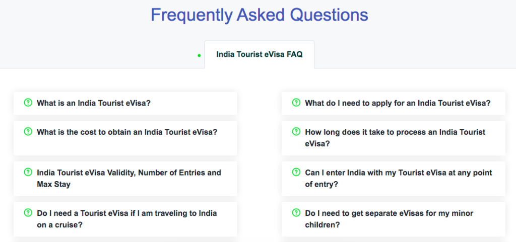 FAQ's for iVisa