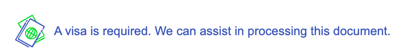 Sometimes Visas are required to enter a foreign country